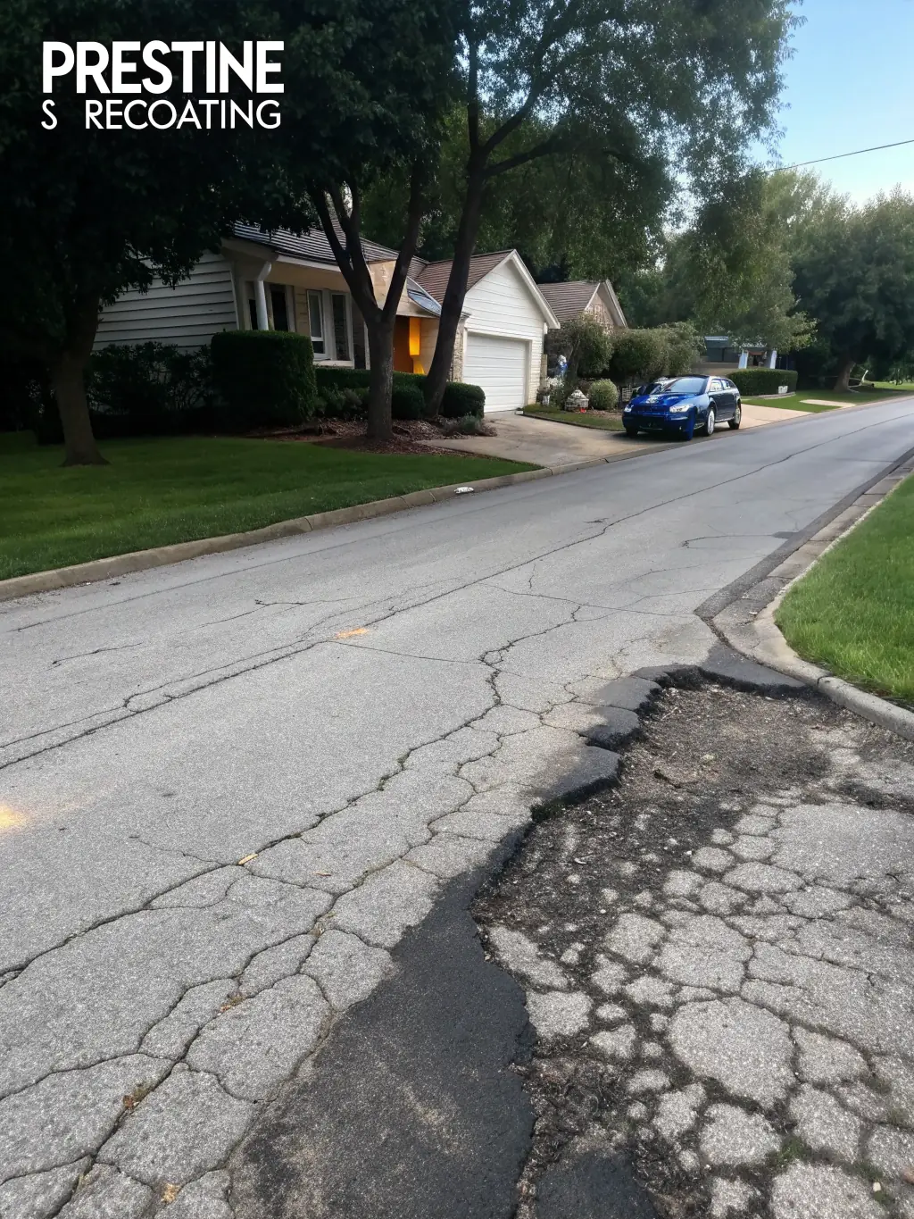 A before-and-after shot of a blacktop driveway, with the 'before' side showing cracks and fading, and the 'after' side displaying a smooth, jet-black, freshly seal-coated surface. The image should emphasize the transformative effect of the service.